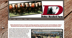 Desktop Screenshot of debterherefordfarm.com