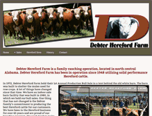 Tablet Screenshot of debterherefordfarm.com
